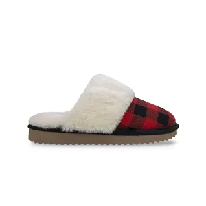 Dakota Fleece - Damen Fleece Hausschuh (SLF5140ADF ROT)