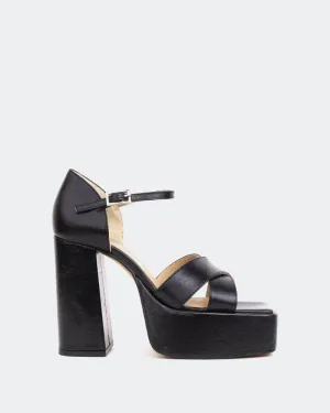 Damon Schwarz Leder/Cuir Noir
