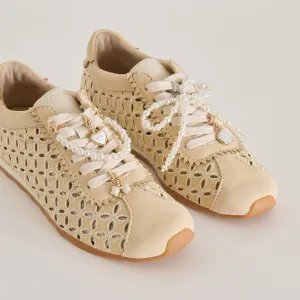 DANIE SNEAKERS NATURRAFFIA   PERLENANHÄNGER BUNDLE