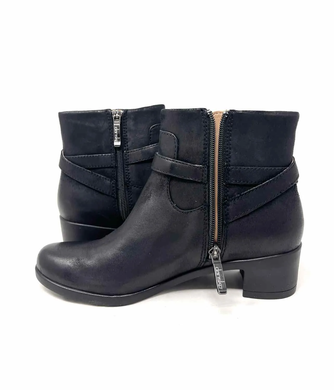 Dansko Größe 7,5/8 Schwarz Schnalle(n) Leder NEUE Schuhe Stiefel