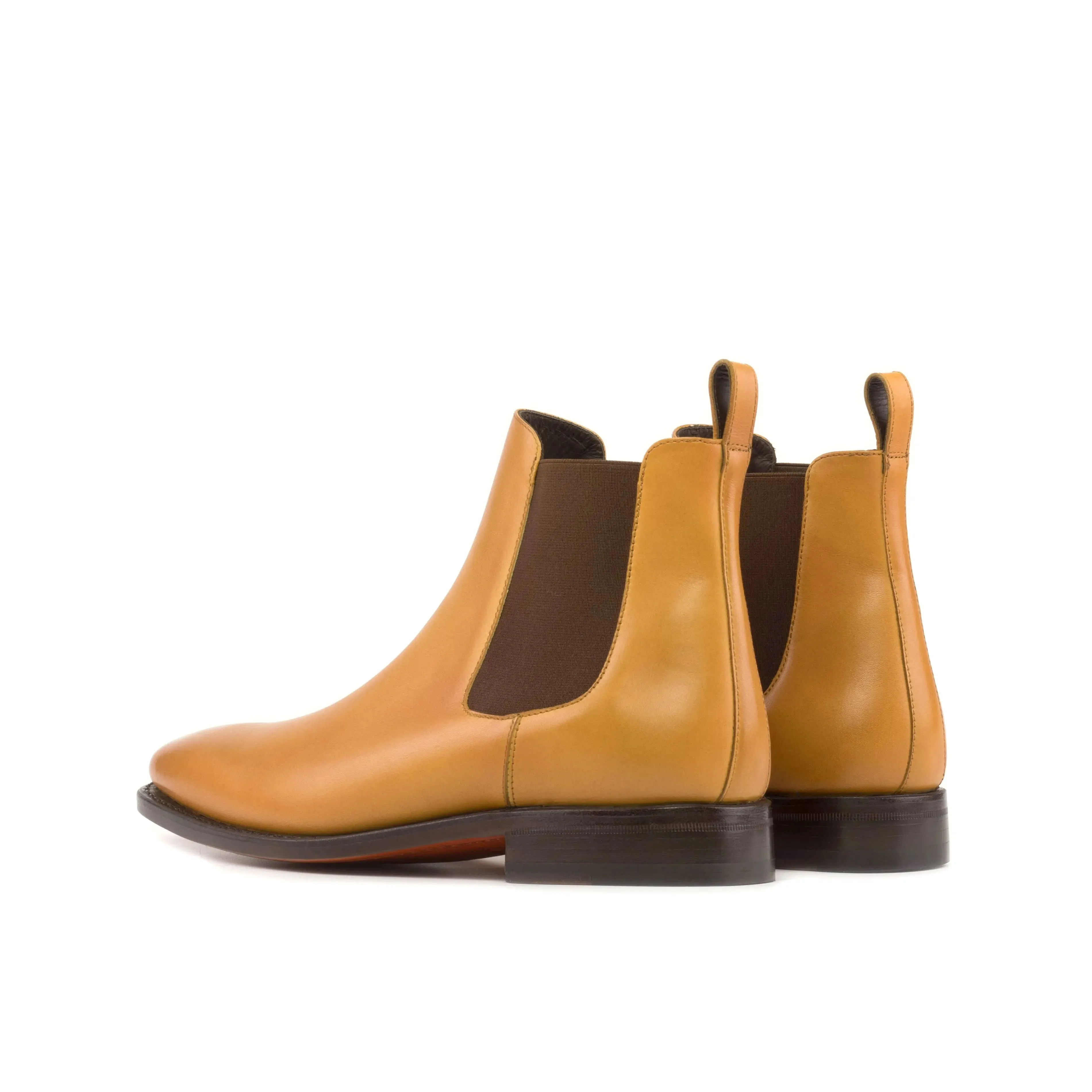Dapperfam Schuhe DapperFam Monza in Orange Herren Chelsea Stiefel