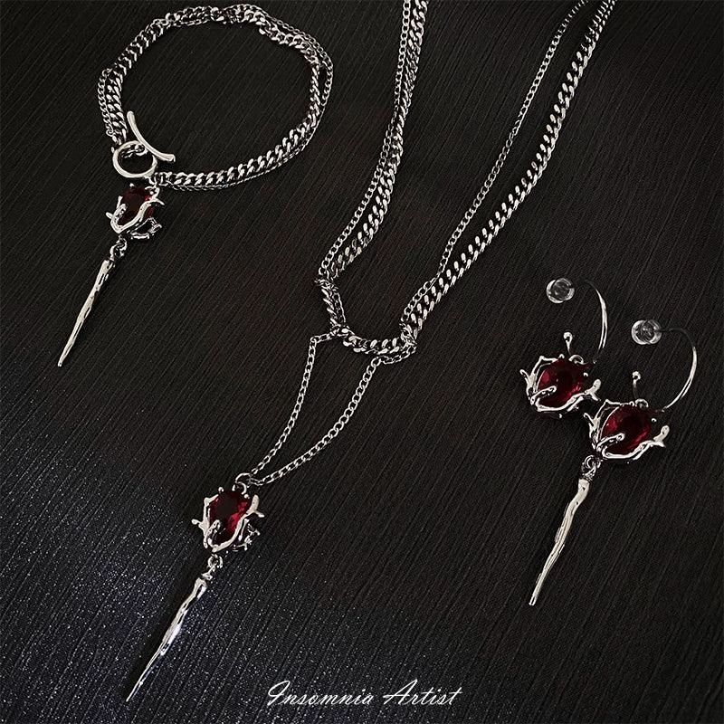 Dark Niche Design Vampire Scepter Necklace