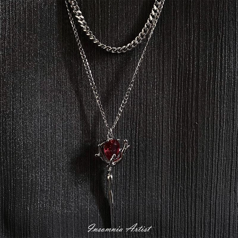Dark Niche Design Vampire Scepter Necklace