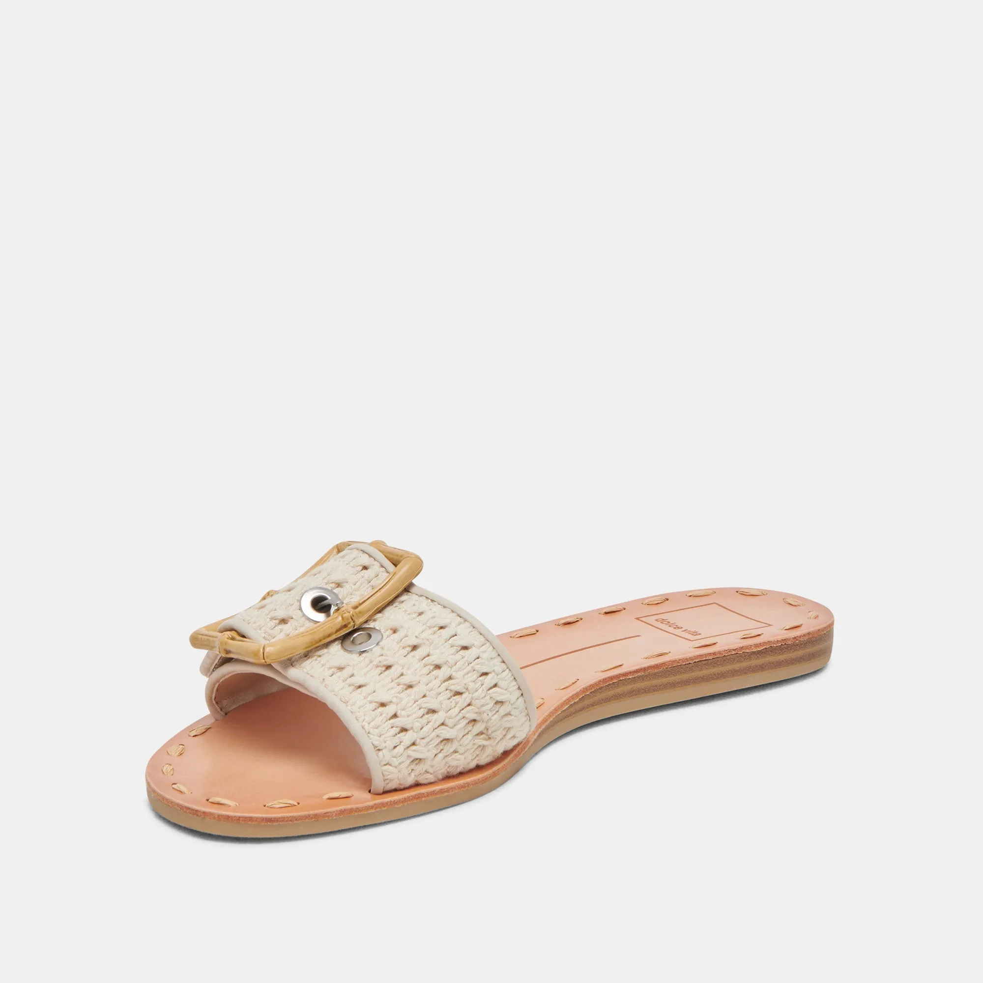 DASA WEITE SANDALEN SANDSTEIN GESTRICKT