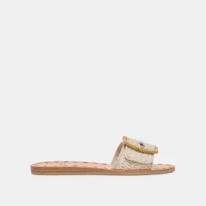 DASA WEITE SANDALEN SANDSTEIN GESTRICKT