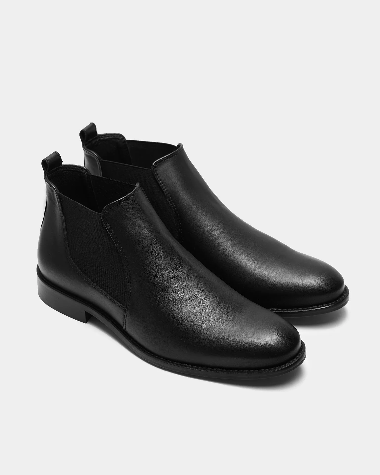 Dean Herren Chelsea-Stiefel aus veganem Traubenleder | Schwarz