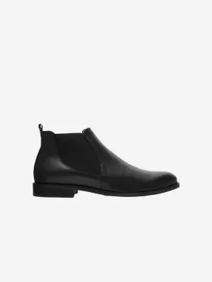Dean Herren Chelsea-Stiefel aus veganem Traubenleder | Schwarz