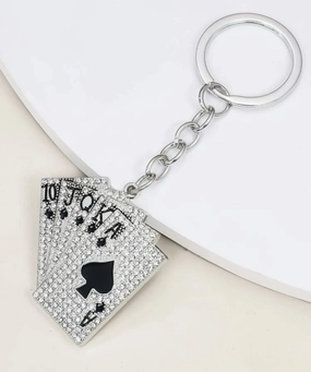 Deck of Cards Keychain texture-rose-gold  