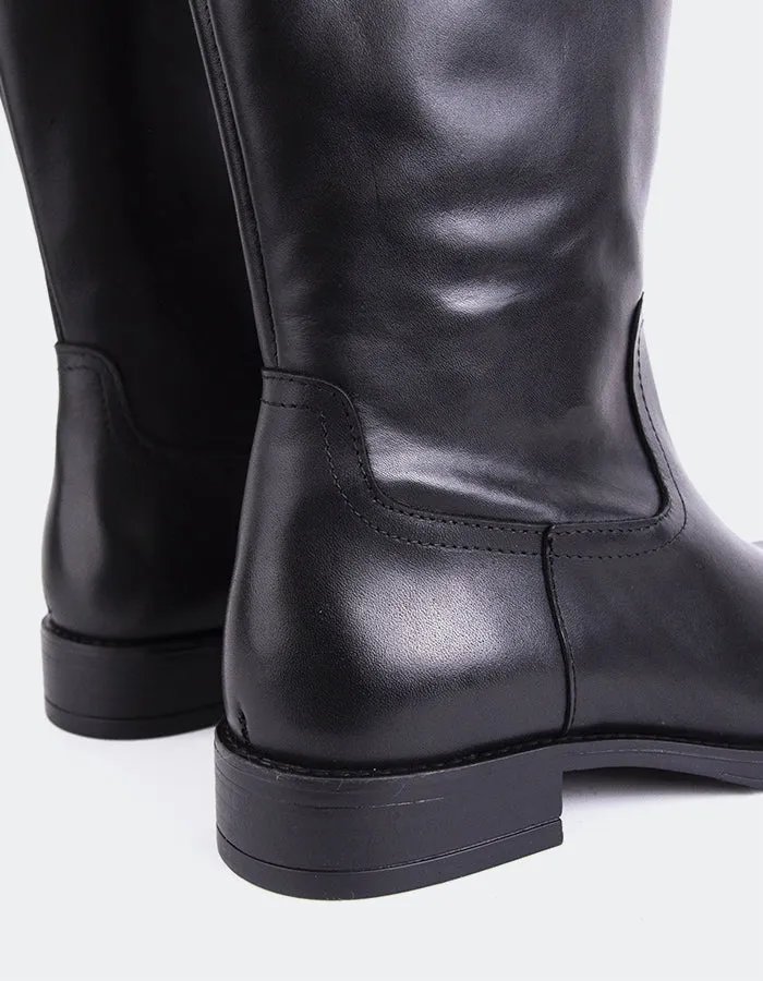 Delorre Leder in Schwarz