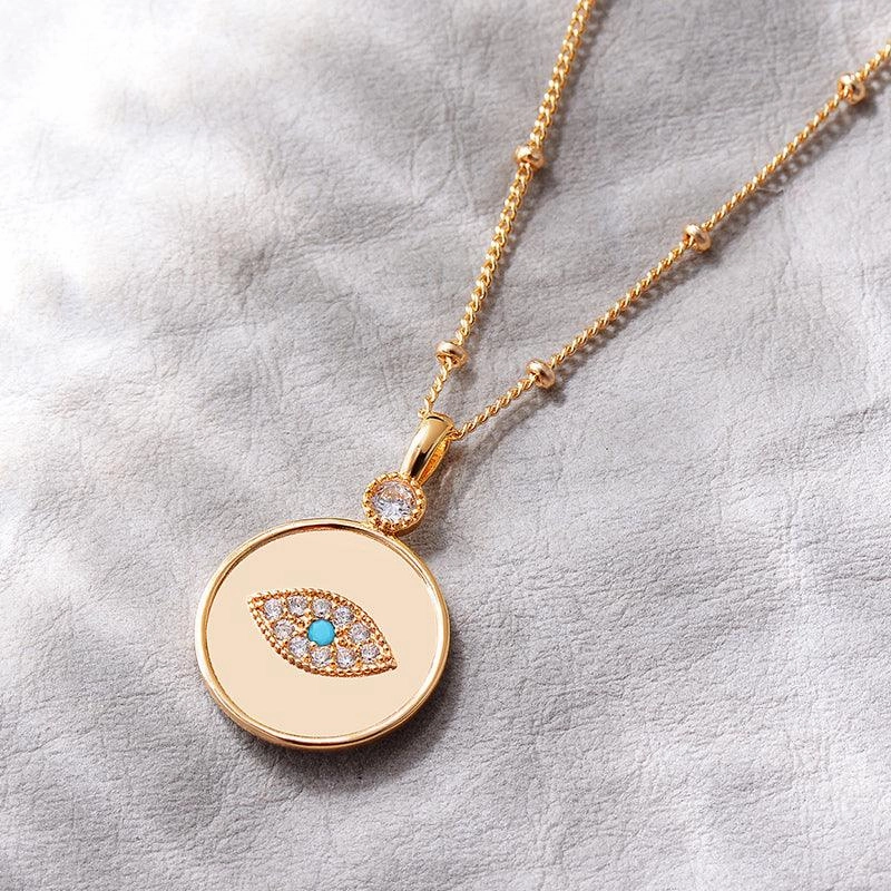 Devil's Eye Pendant Fashion Necklace