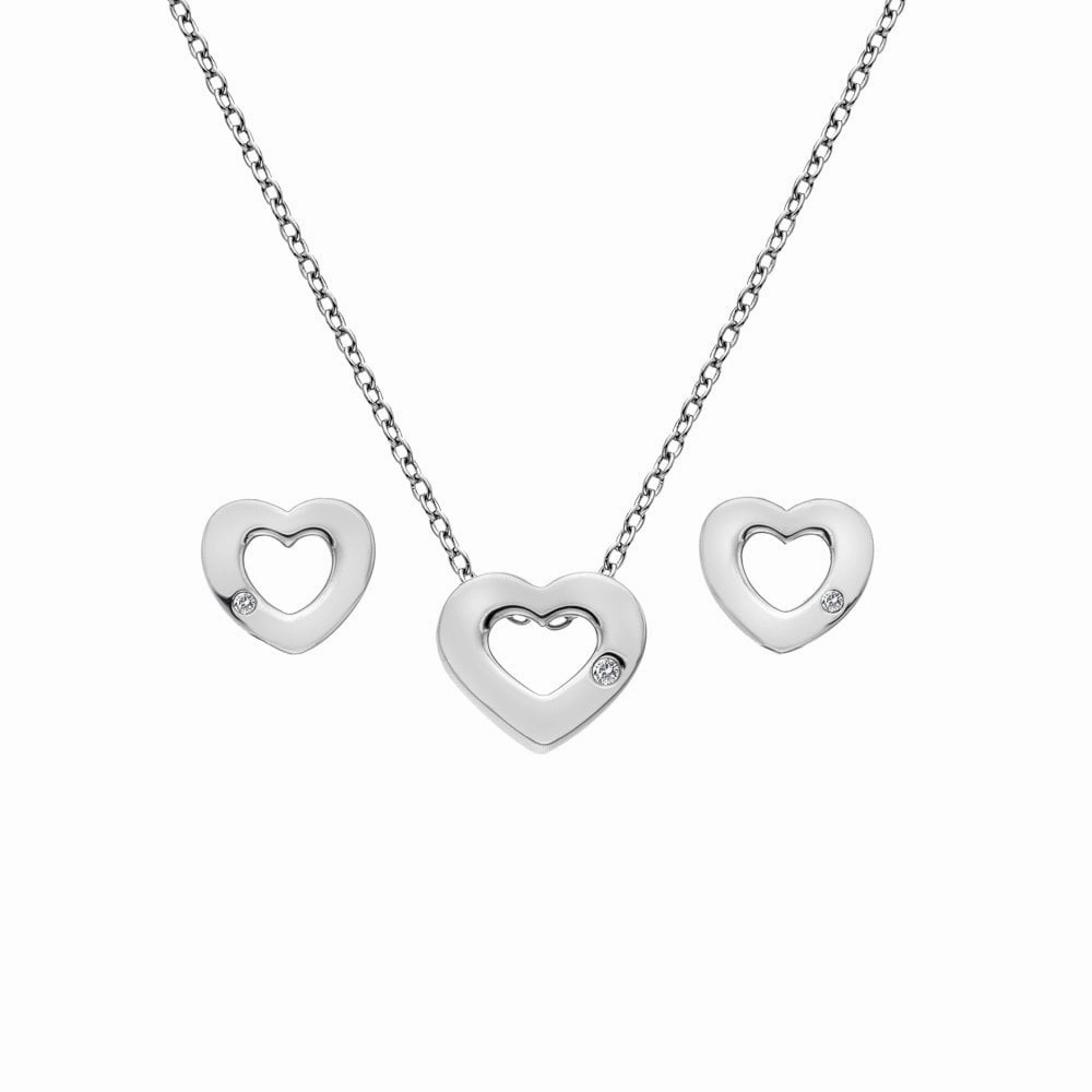Diamond Amulets Heart Set
