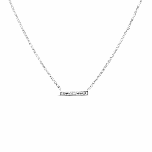Diamond Bar Necklace