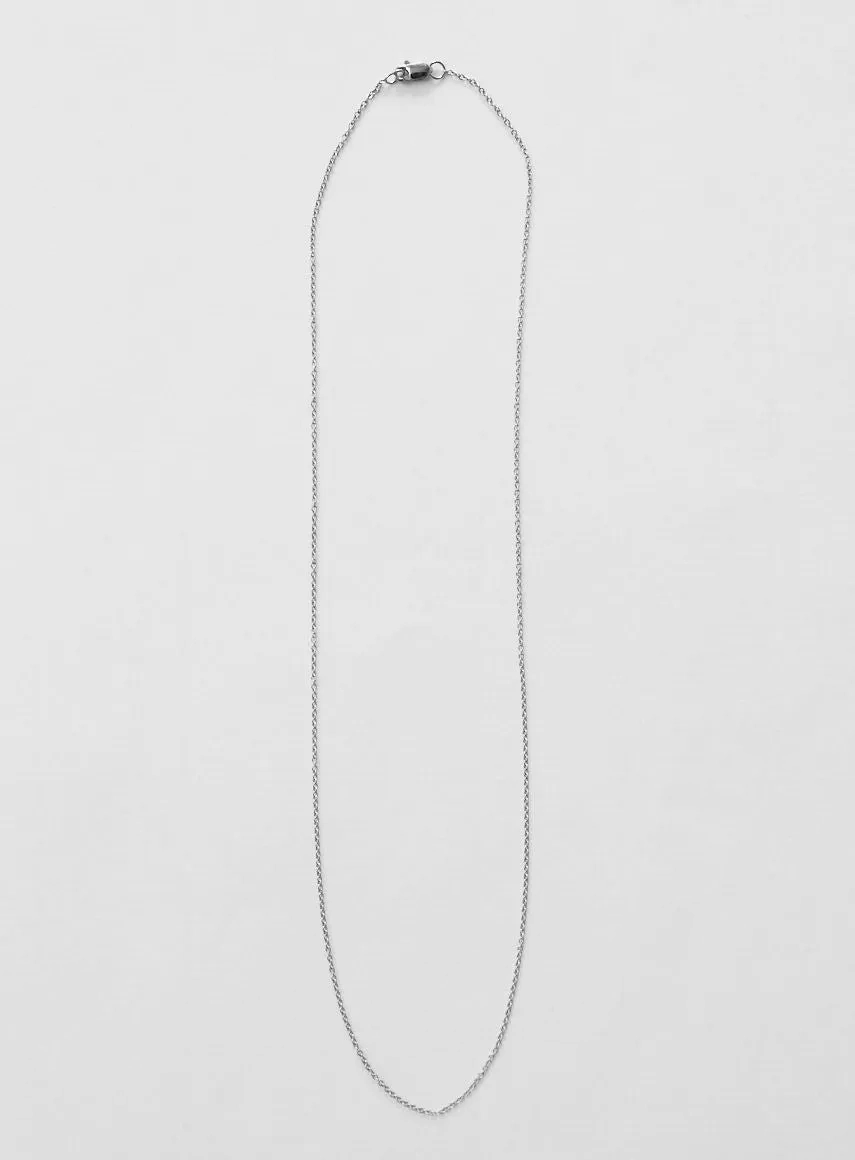 Diamond Letter I 18K Whitegold Necklace or Pendant w. Diamond