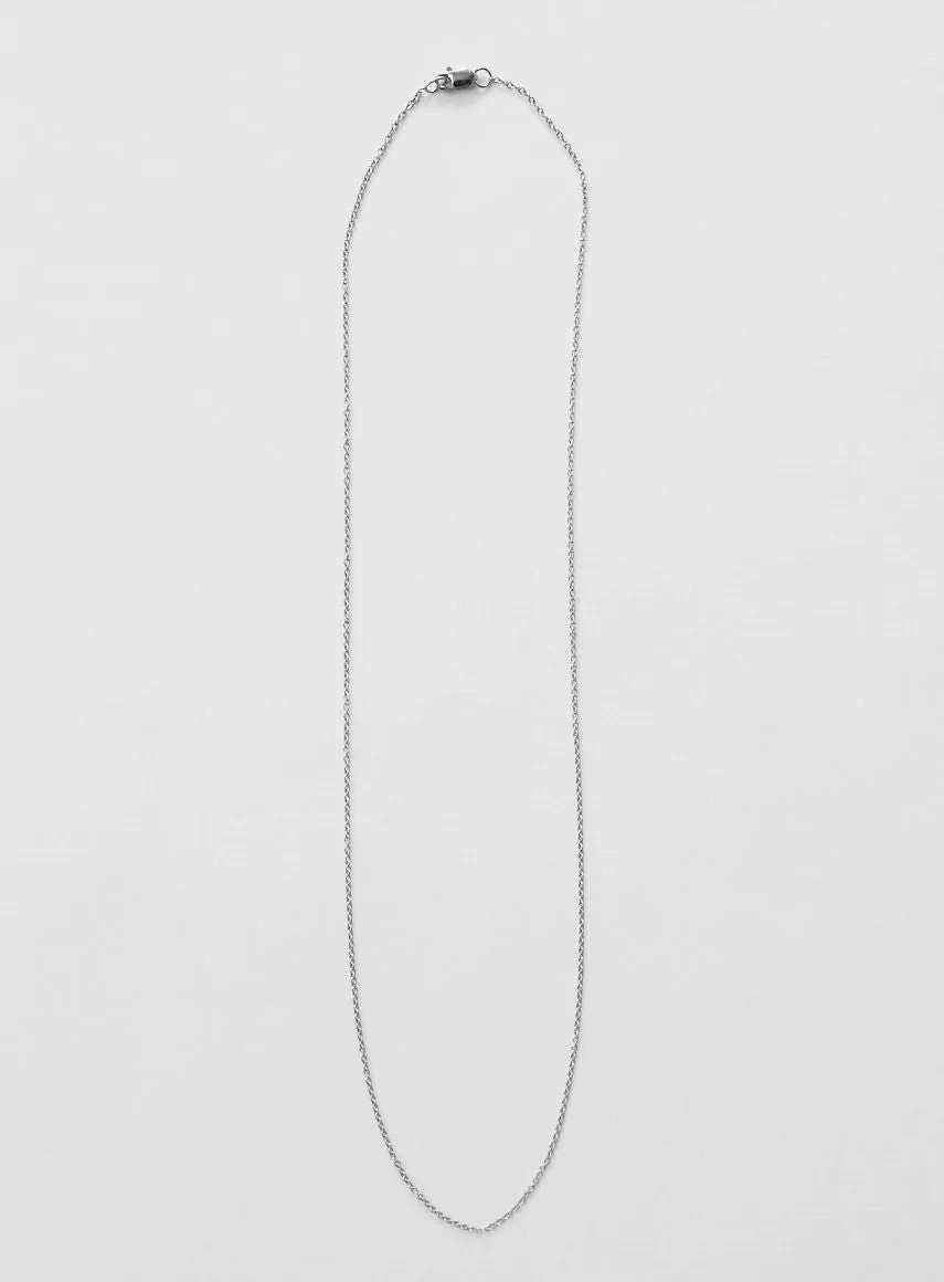 Diamond Letter M 18K Whitegold Necklace or Pendant w. Diamond