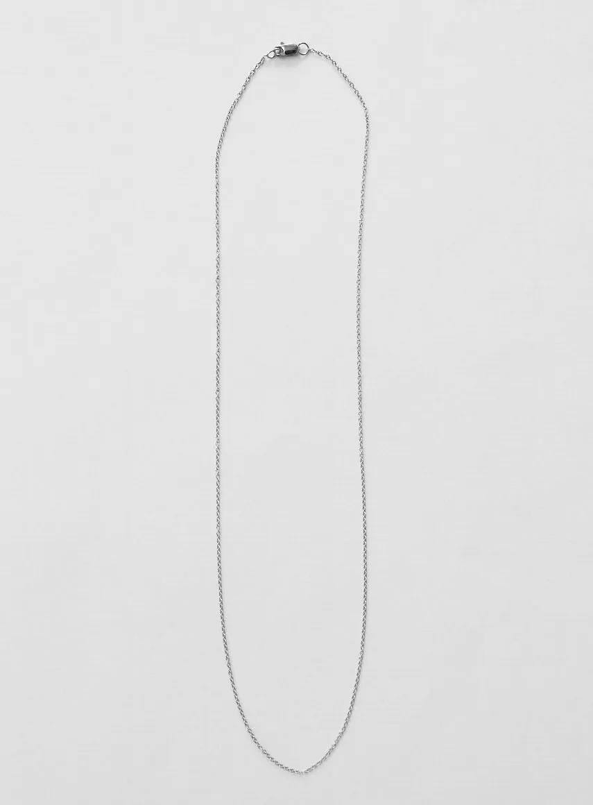 Diamond Letter M 18K Whitegold Necklace or Pendant w. Diamond