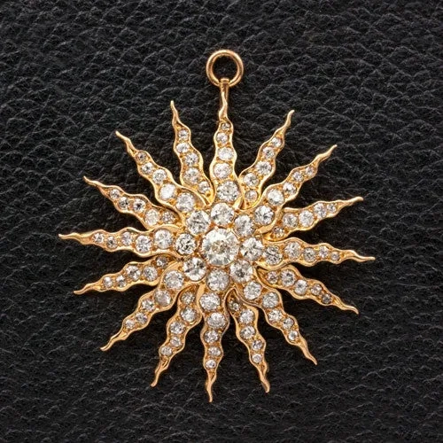 Diamond Sunburst Pendant
