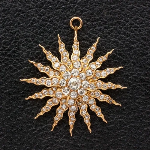 Diamond Sunburst Pendant