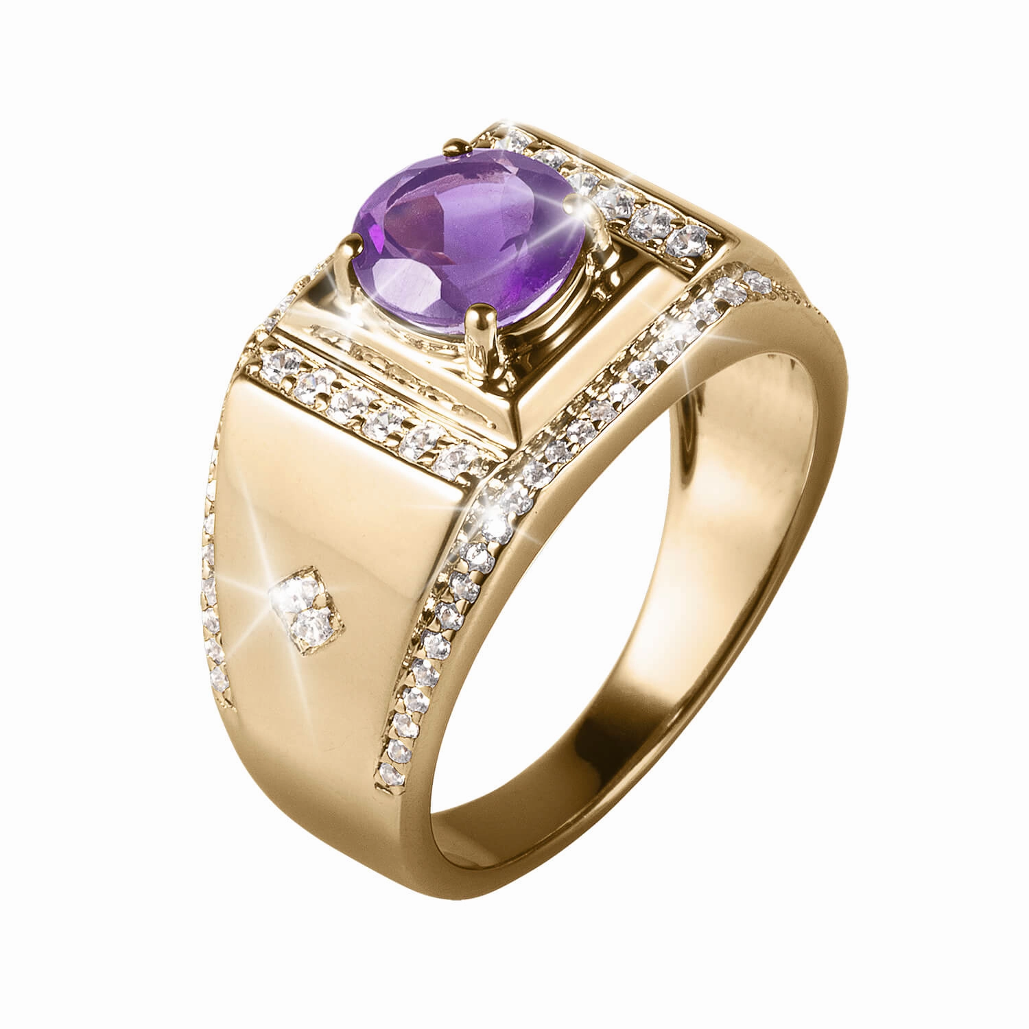 Dimension Amethyst Men's Ring 