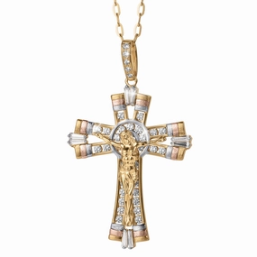 Divine Trifecta Crucifix Pendant 