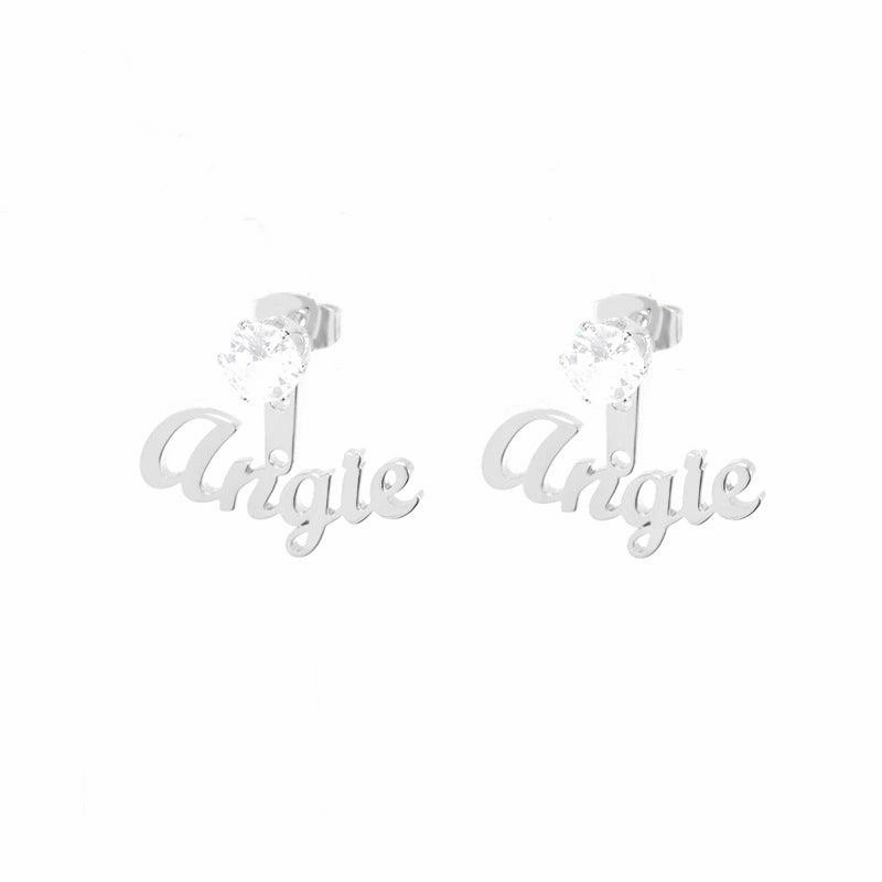 DIY Custom Name Earrings Can Be Customized In English