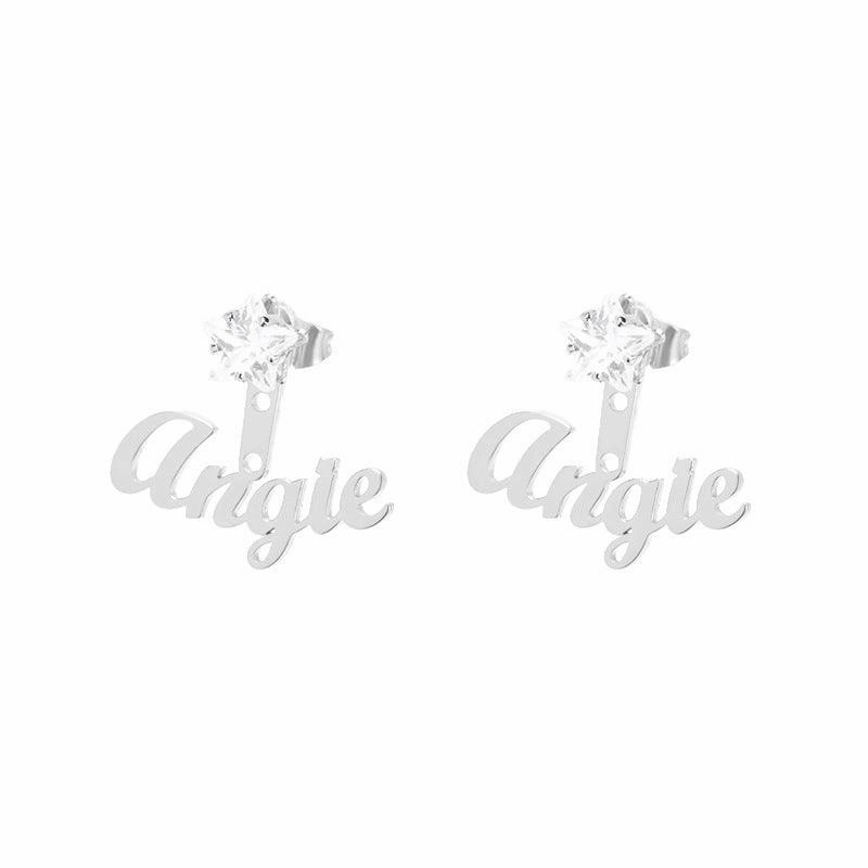 DIY Custom Name Earrings Can Be Customized In English