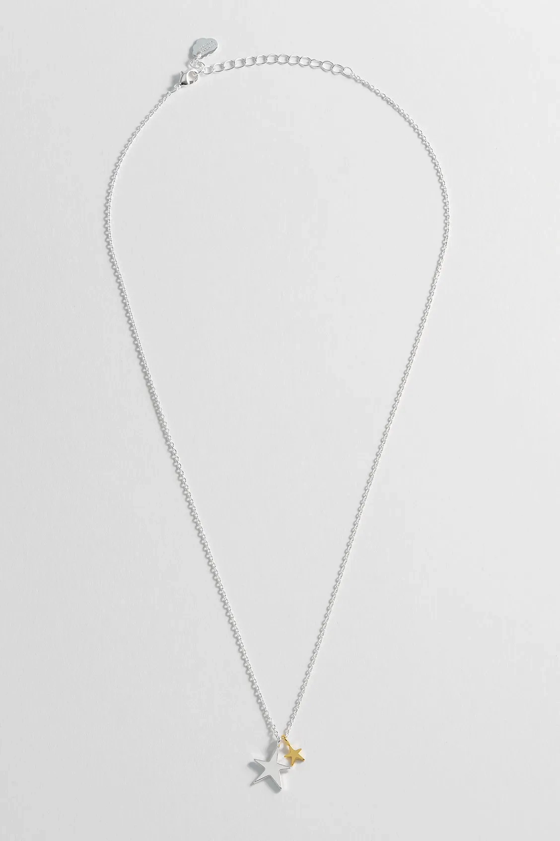 Double Hand Drawn Star Necklace