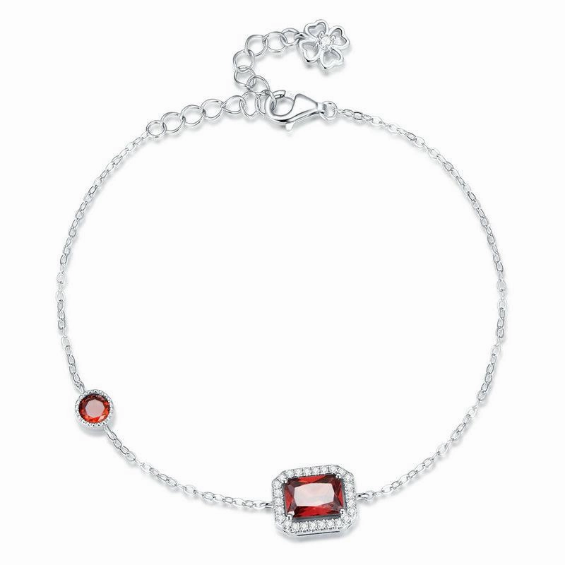 Double Layer Heart Plating Platinum Jewelry Bracelet