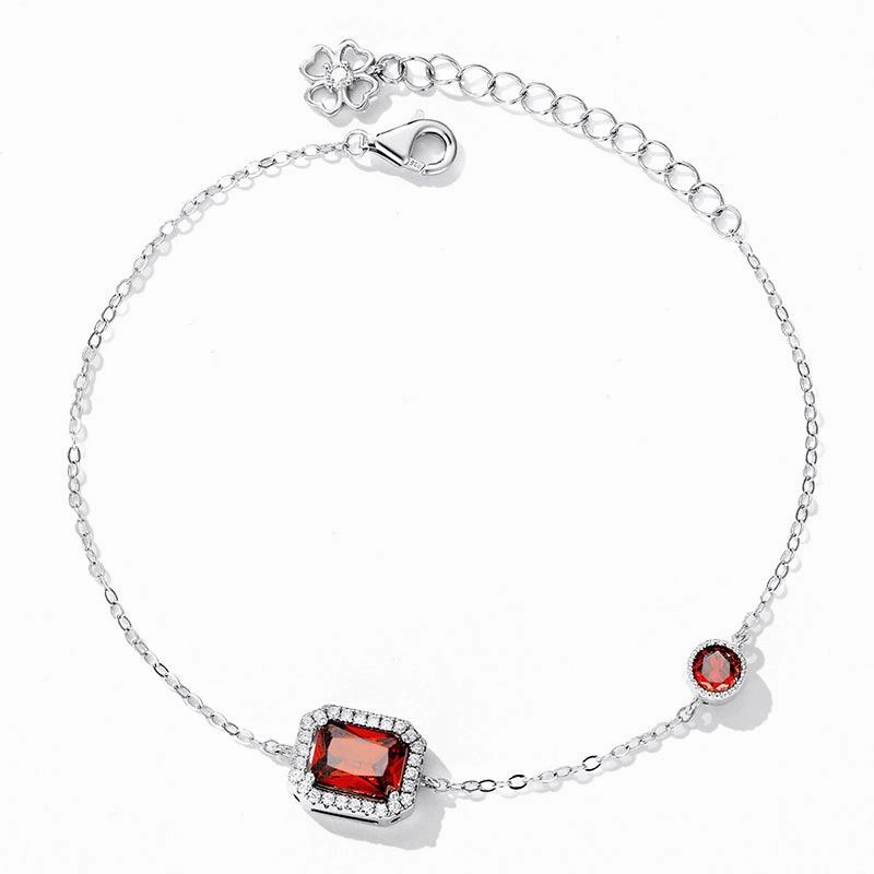 Double Layer Heart Plating Platinum Jewelry Bracelet