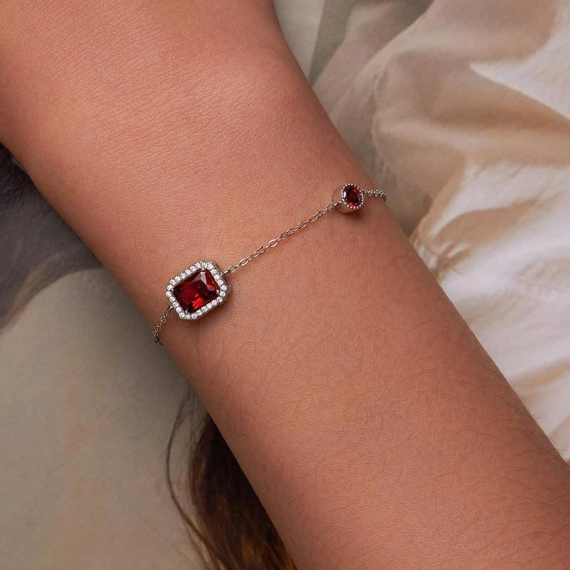 Double Layer Heart Plating Platinum Jewelry Bracelet 