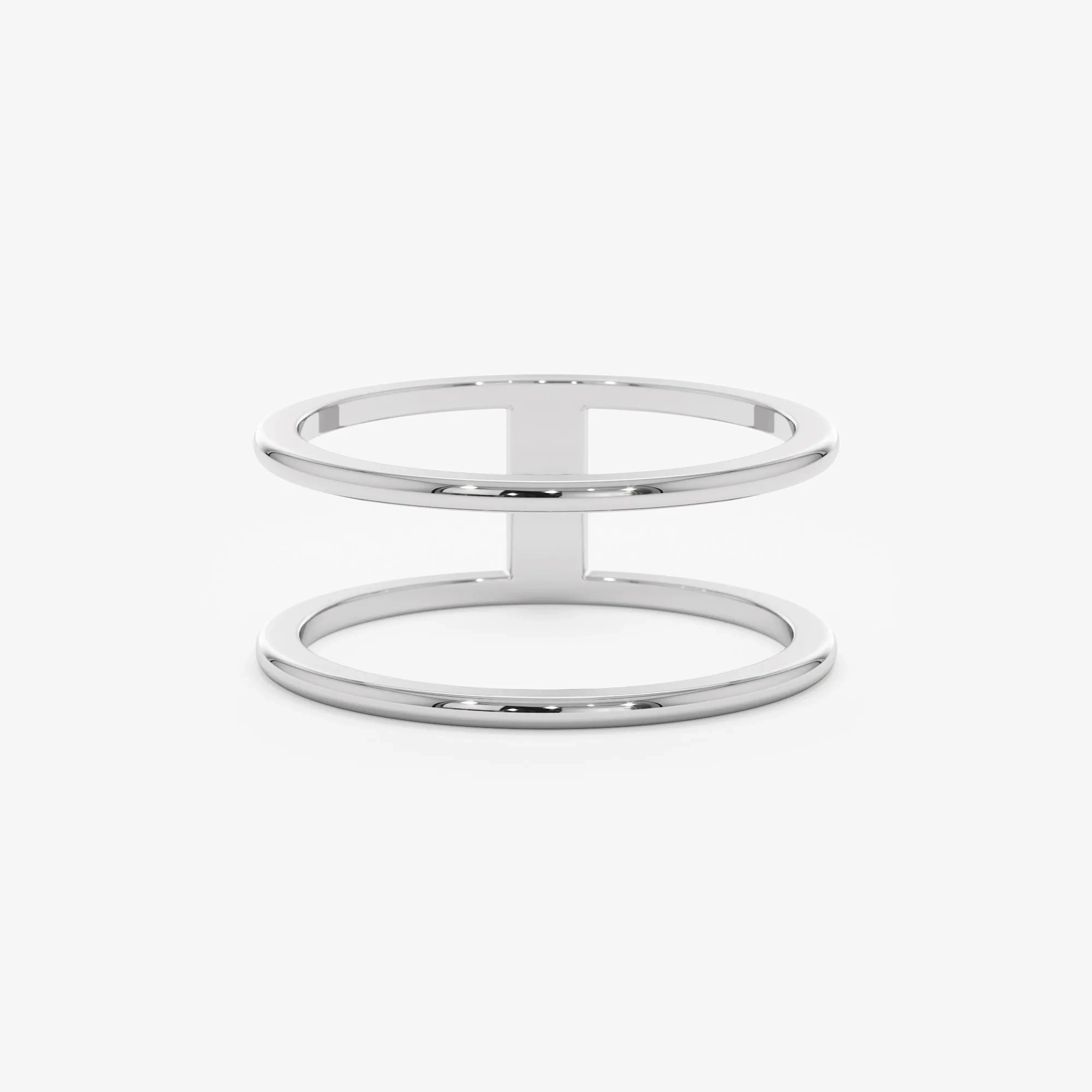Double Line Solid Gold Ring, Makenna