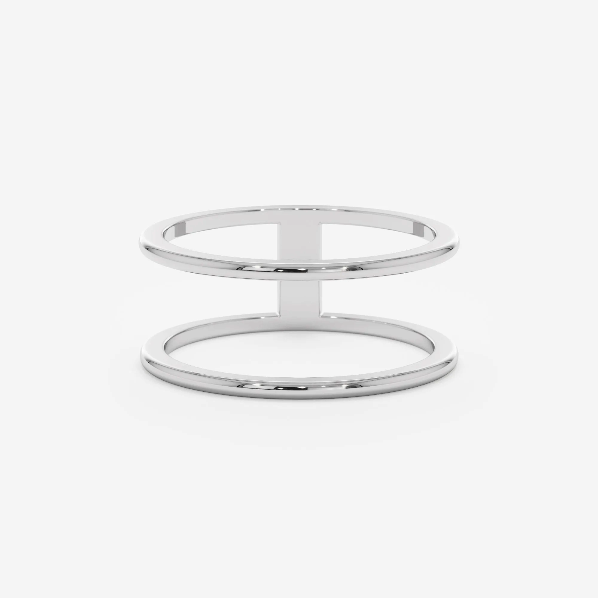 Double Line Solid Gold Ring, Makenna