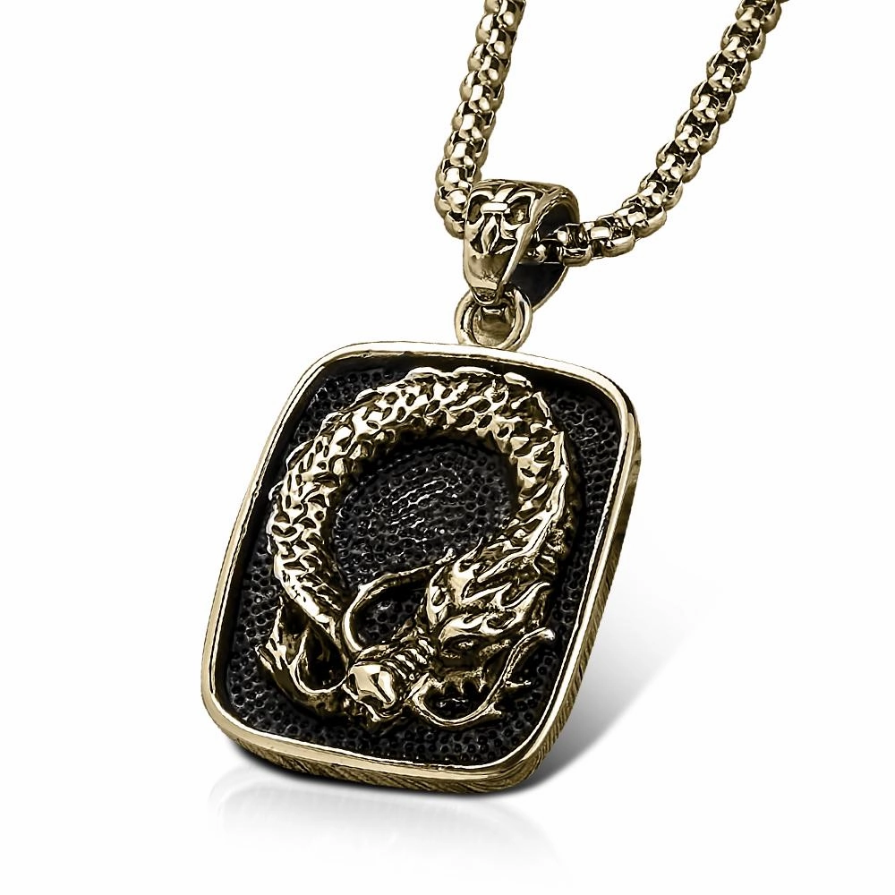 Dragons Lair Gold Pendant 