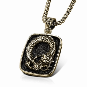 Dragons Lair Gold Pendant 