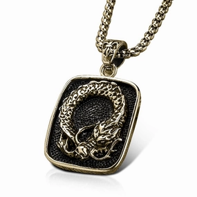 Dragons Lair Gold Pendant 