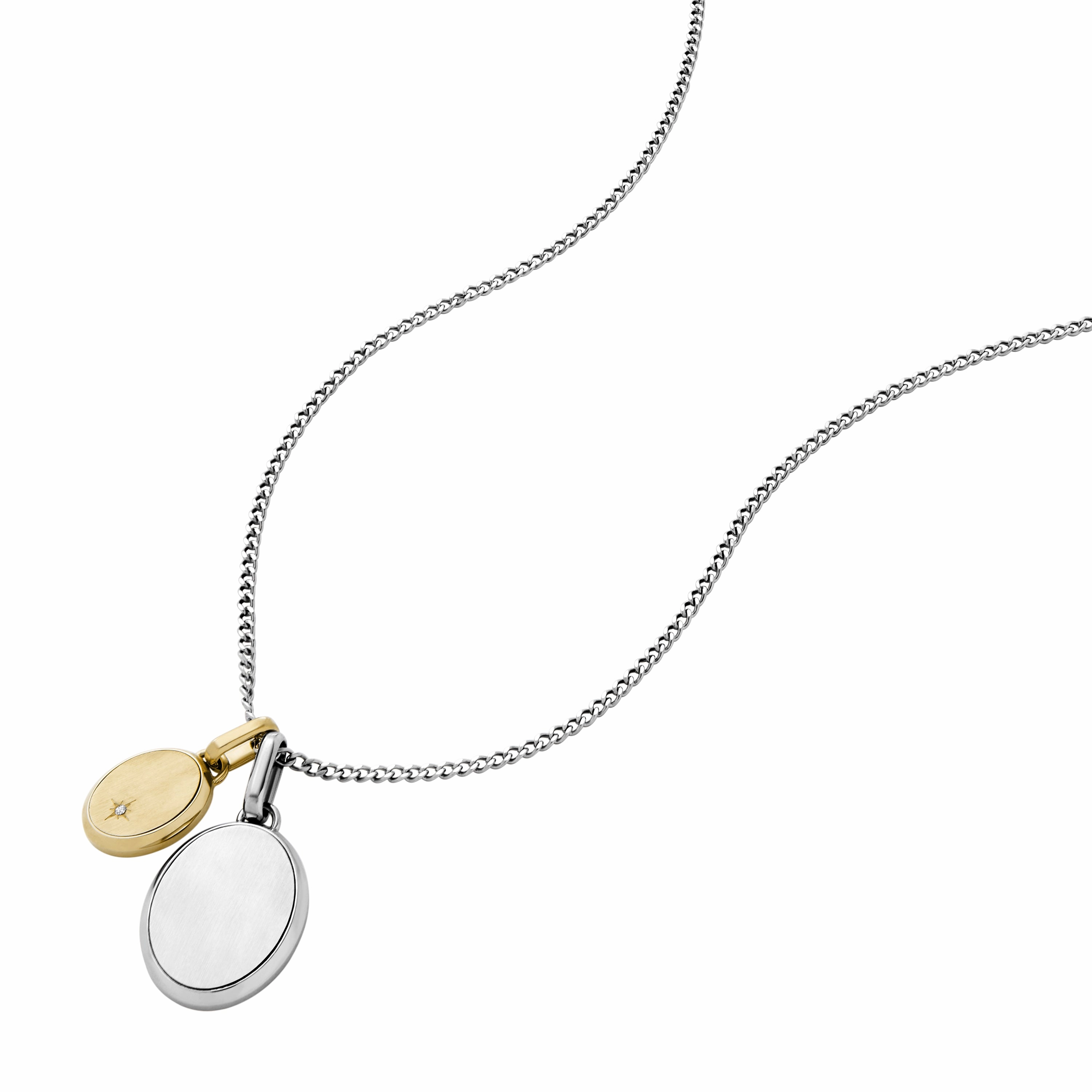 Drew Two-Tone Stainless Steel Pendant Necklace