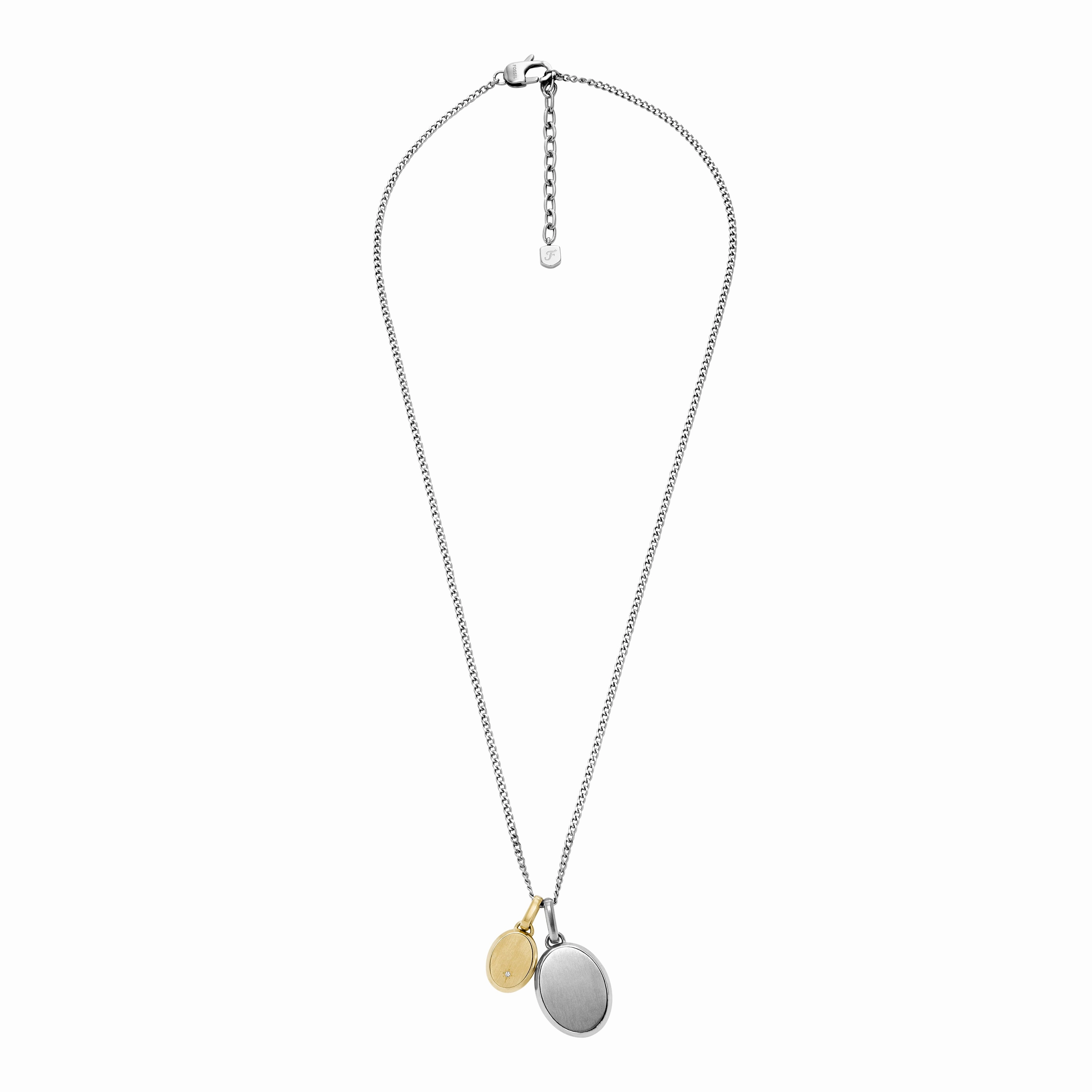 Drew Two-Tone Stainless Steel Pendant Necklace