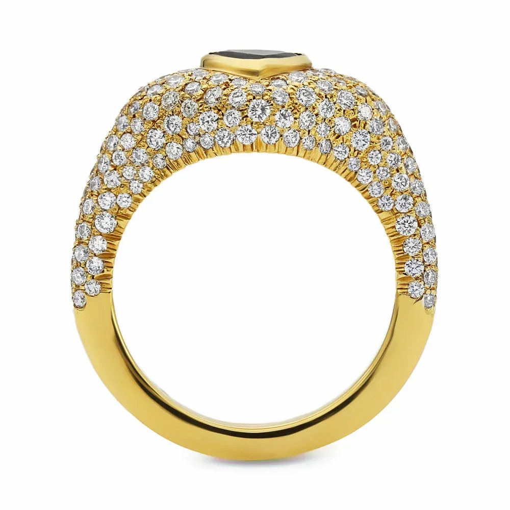 Dusted Amore Alexandrite Signet Ring