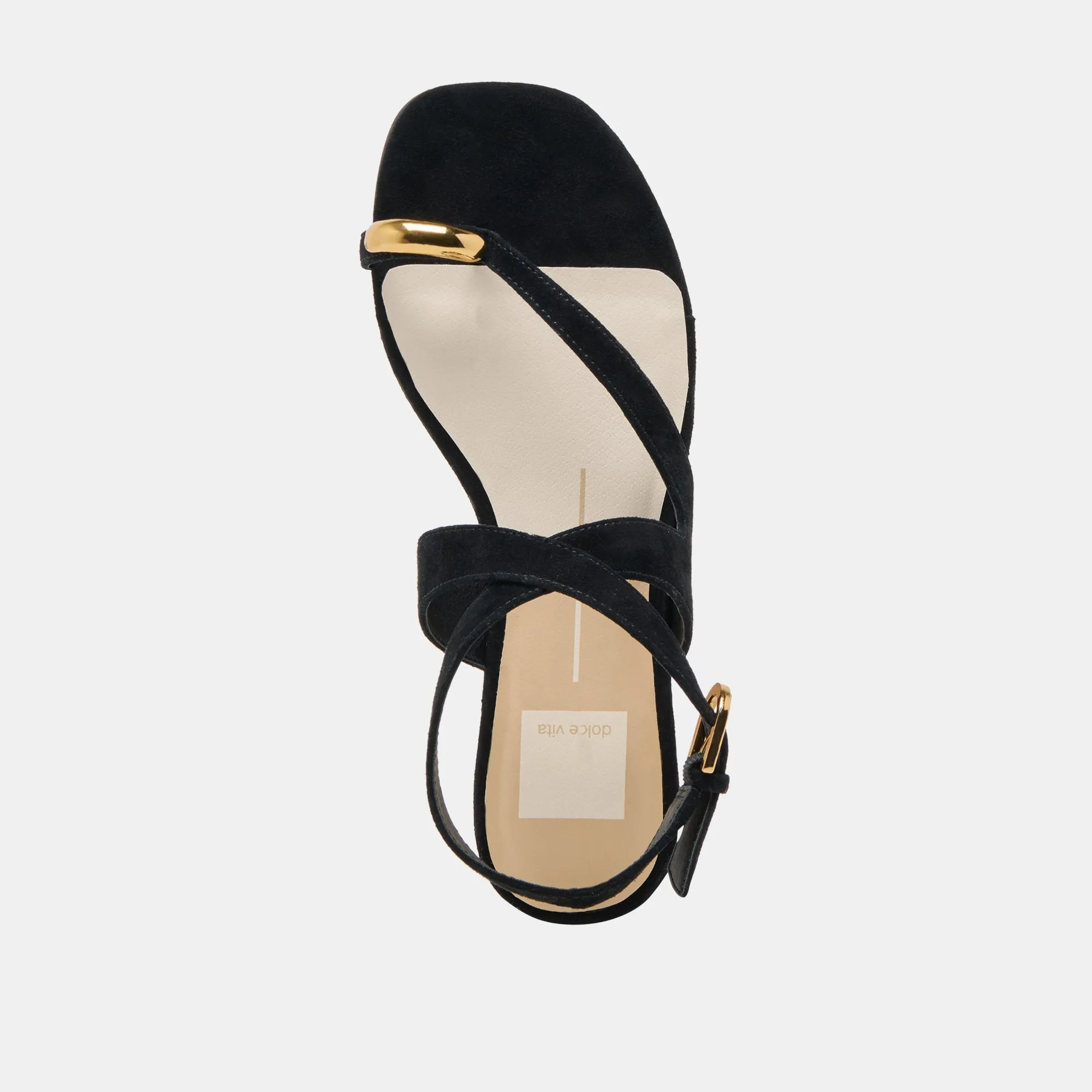 EARLA SANDALEN ONYX WILDLEDER