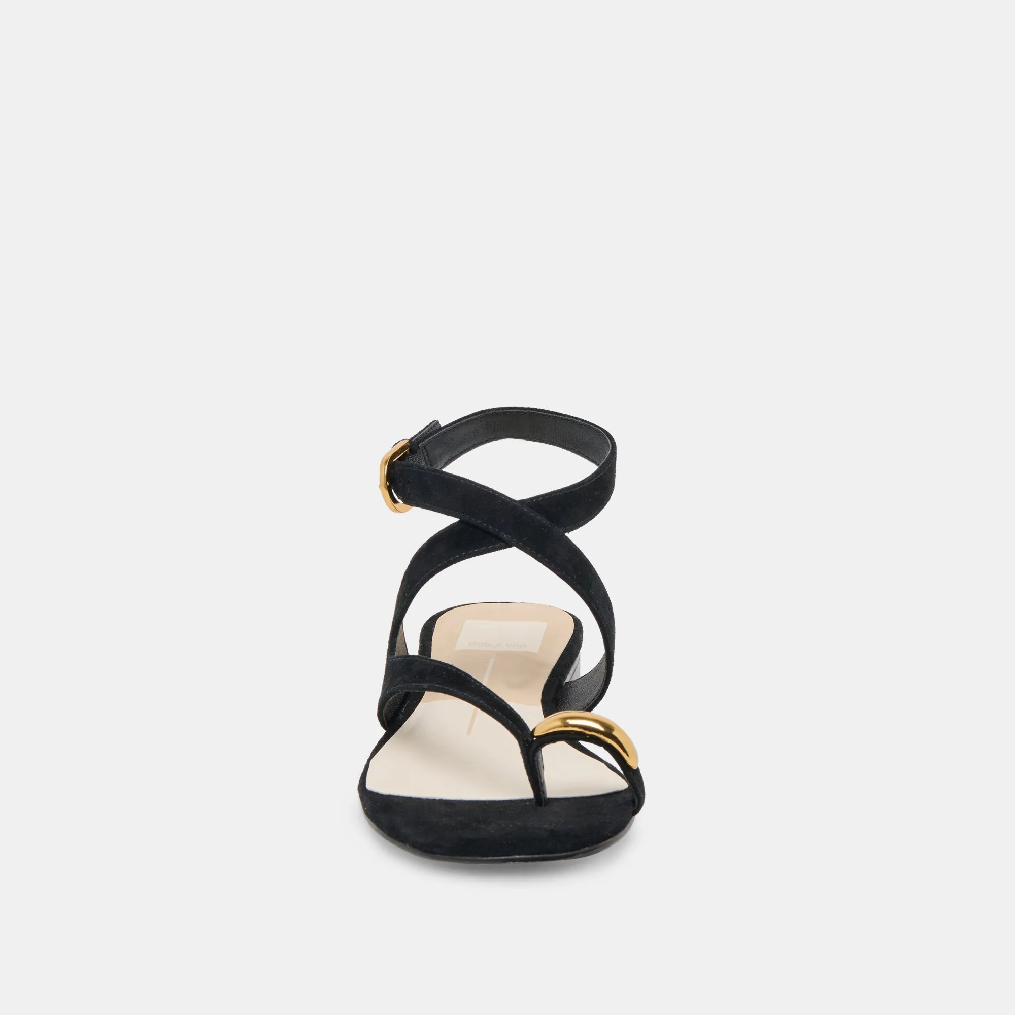EARLA SANDALEN ONYX WILDLEDER