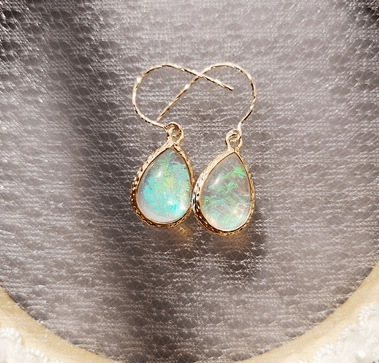 Earrings Without Ear Holes, Spiral Ears With Water Drop Earrings