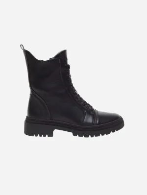 Edi Vegan Leder Knöchelstiefel | Schwarz