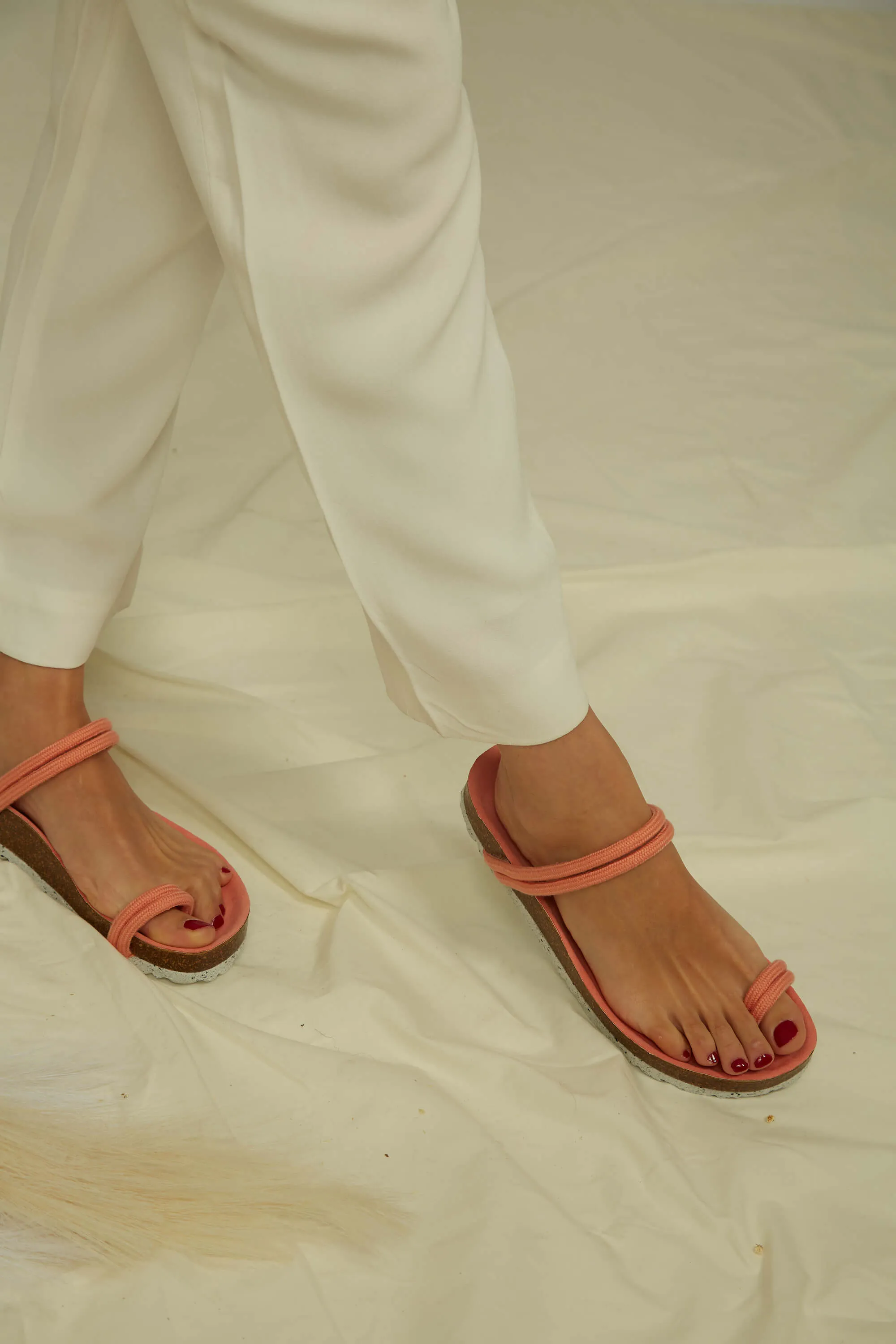 El Teide Vegane Baumwollseil & Kork Sandalen | Sonnenaufgang
