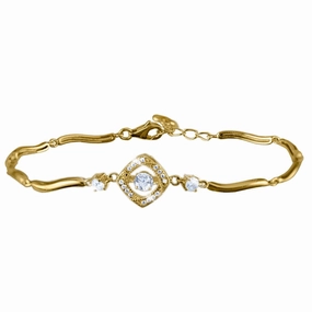 Eleanor 'Dancing' Stone Bracelet hand-chain-bracelet  