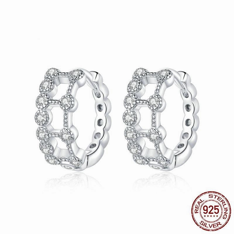 Electroplated Simple Double Layer Earrings