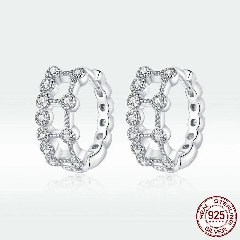 Electroplated Simple Double Layer Earrings