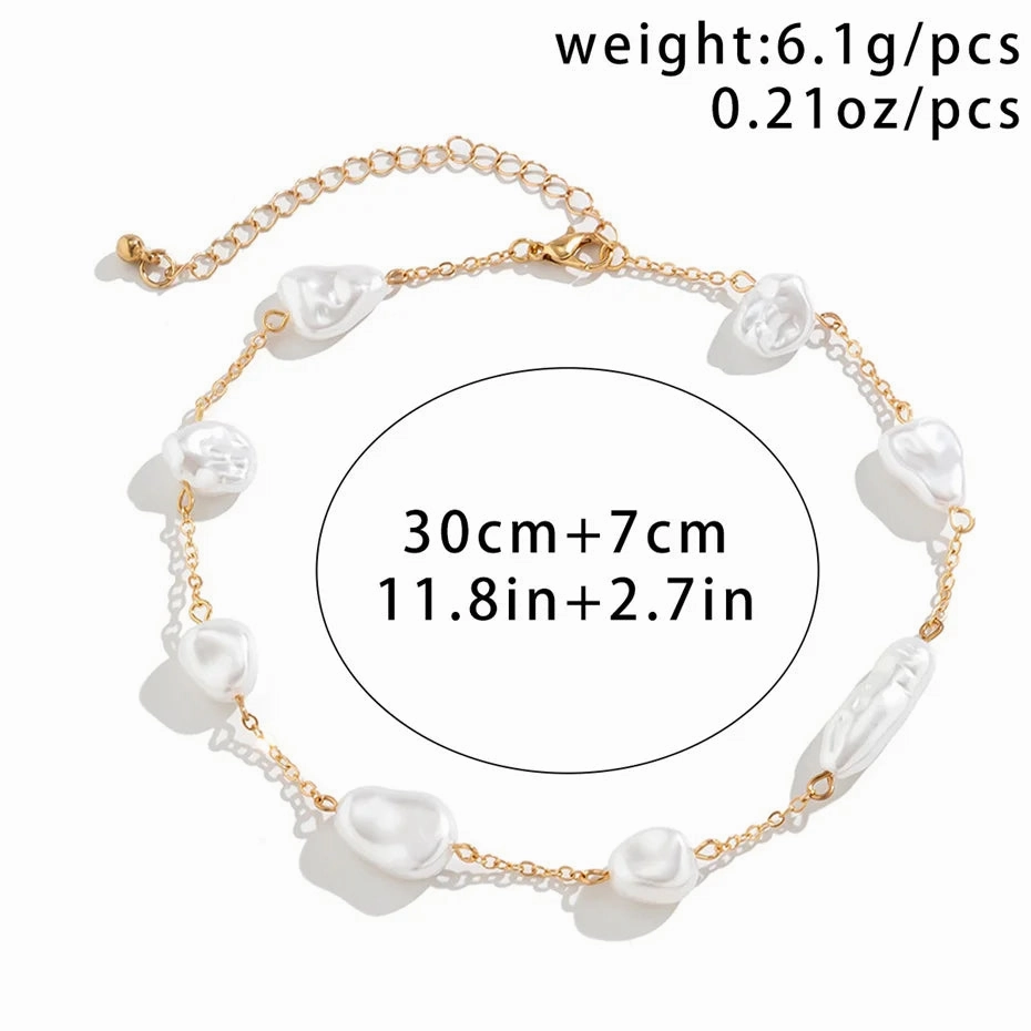 Elegant Pearl Clavicle Chain Necklace