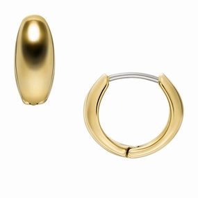 Ellis All Stacked Up Gold-Tone Stainless Steel Hoop Earrings fashion-jewelry  