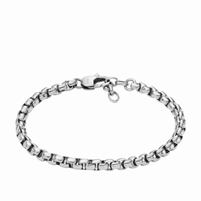 Ellis All Stacked Up Stainless Steel Chain Bracelet fashion-jewelry  