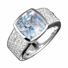 Embassy Silver Ring (White) 
