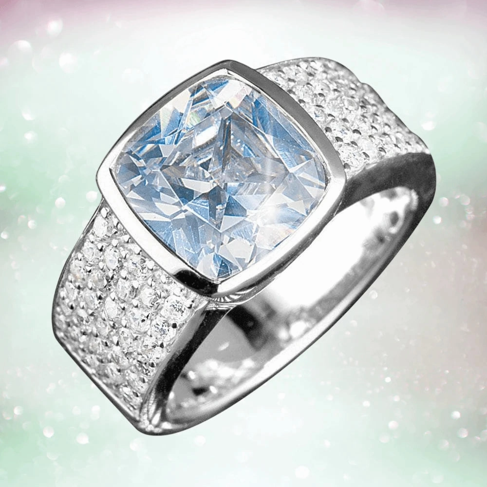 Embassy Silver Ring (White)